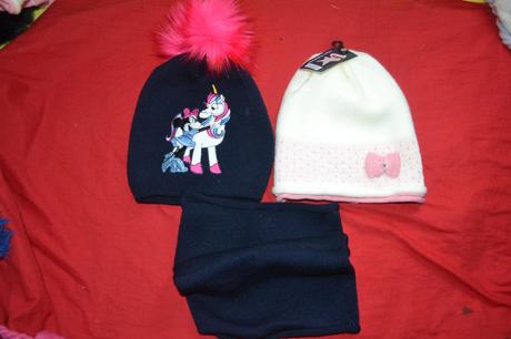 Zimní dívčí čepice a zimní souprava,92-128, 92 - 128