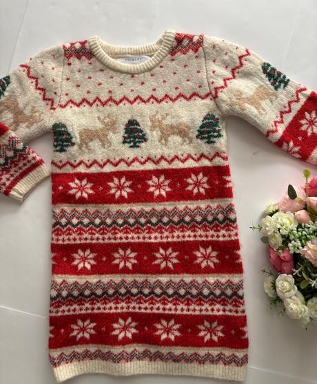 Ob/ šaty vánoční svetrové - v.98, 98