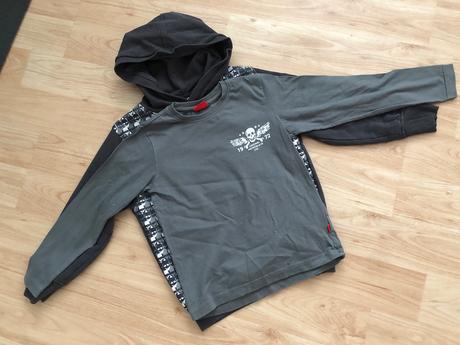 Mikina a tricko sede s lebkou 116-122-128, 122