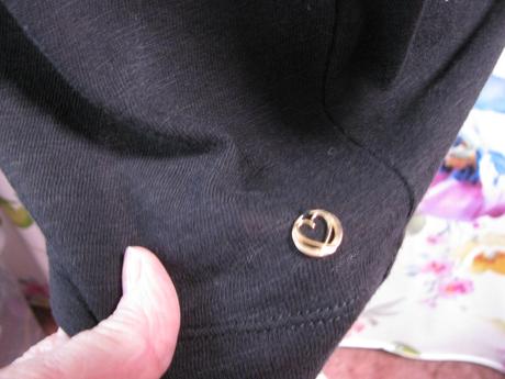 Černá pružná halenka s 3/4 rukávem s.oliver, s.oliver,38