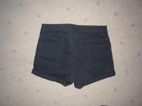 Džínové černé kraťasy vel 164, zn. h&m, h&m,164