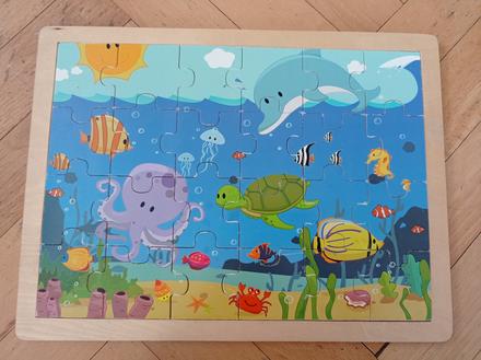 Dřevěné puzzle velké,