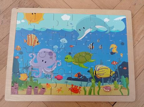 Dřevěné puzzle velké,
