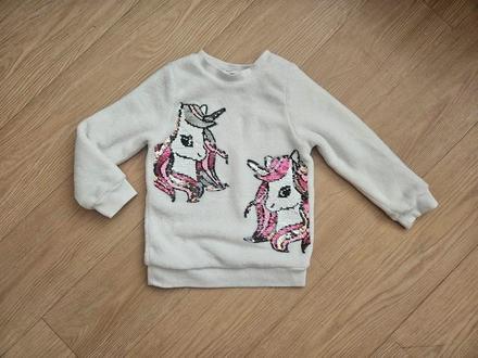 Plyšová mikina h&m, vel. 104, h&m,104