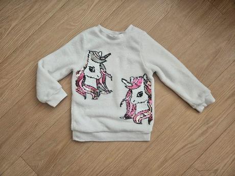 Plyšová mikina h&m, vel. 104, h&m,104