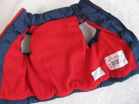 Krásná modrá chlapecká prošívaná vesta, mothercare,86