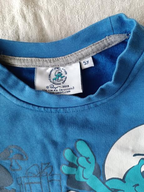 Chlapecká mikina smurf, 110