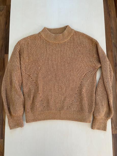 Svetr zlatá nit, vel s, hm, h&m,s
