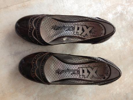 Hnědé lodičky s kulatou špičkou zn.xti vel.36/37, 36
