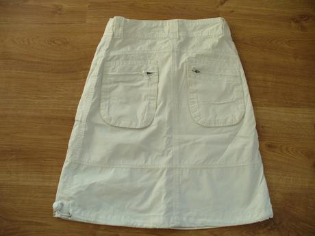 Bílá plátěná sukně zn. c&a vel. 140, c&a,140