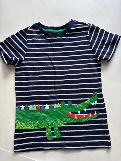 Triko modro bílé - v.5/6 let, 116