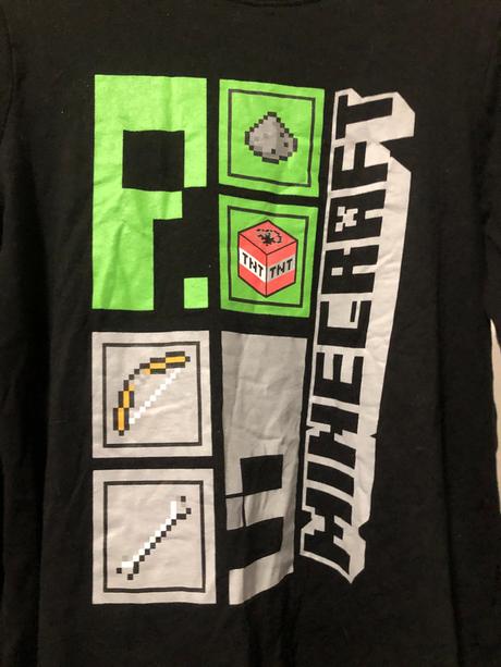 Černé triko minecraft, 152