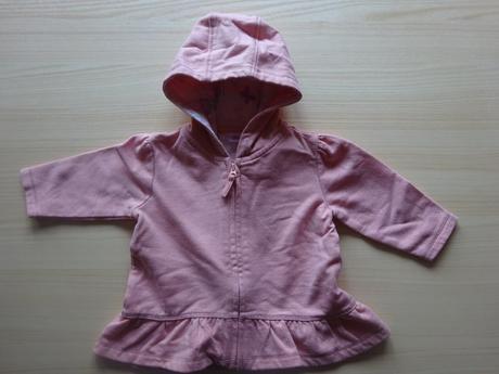 Mikina s kapucí na zip, vel. 68, f&f,68