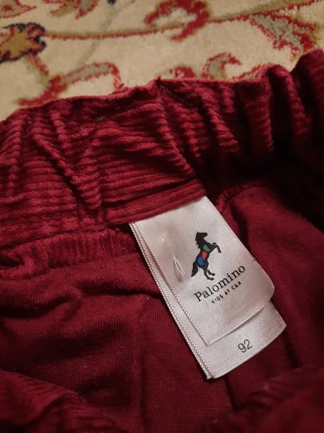 Manšestrové podteplené kalhoty, palomino,92