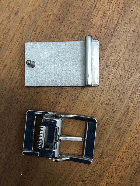 Stribrna spona na pansky pasek 2x,