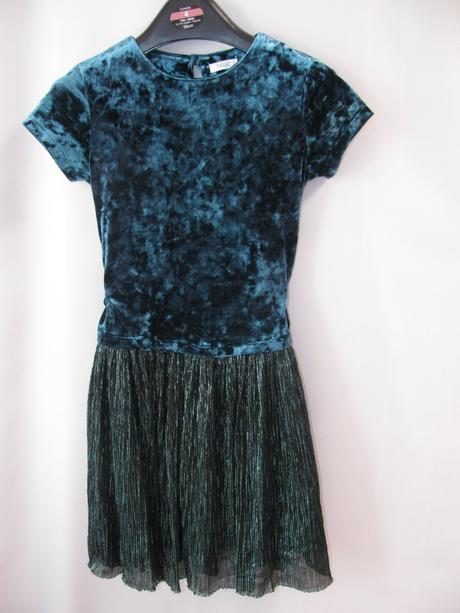 Elastické, tyrkysové dívčí šaty - next, next,116