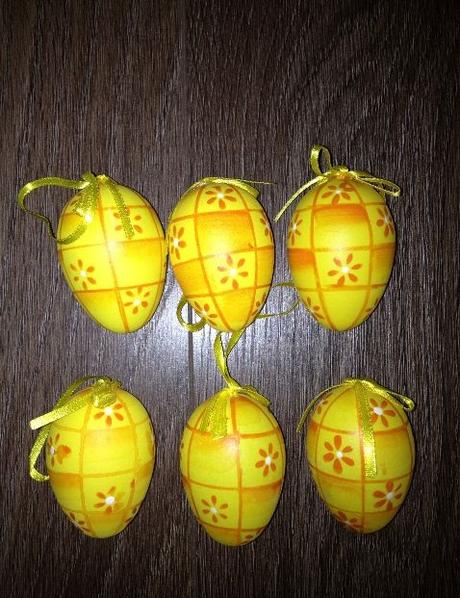 Velikonoční dekorace - 6x vajíčko, 