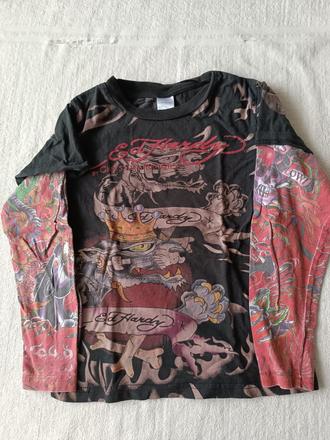 Dívčí tričko dlouhý rukáv hardy, 134