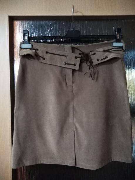 Dámská sukně imitace jelenice, 38