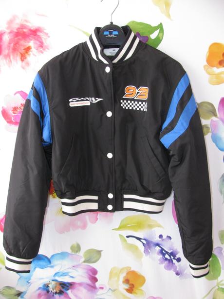Dívčí jarní bunda, bomber motorsport, h&m,152