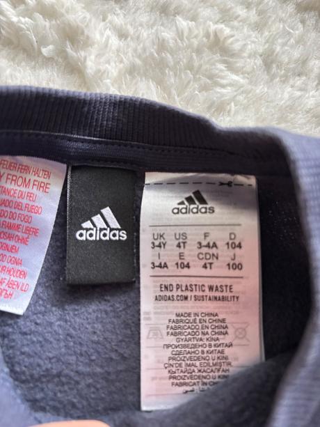 K1/ mikina adidas - v.3/4 roky, adidas,104