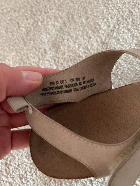 Sandále na parádu, h&m,32