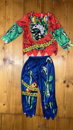 Kostým kostra hráč game over,