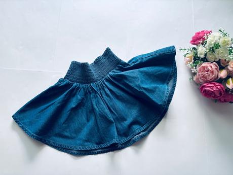 Sukně kolová džínová- v.12/18 měs., 86