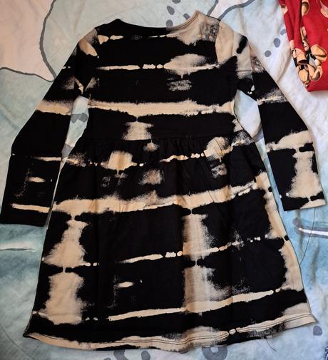 2x šaty dlouhý rukáv, h&m,110