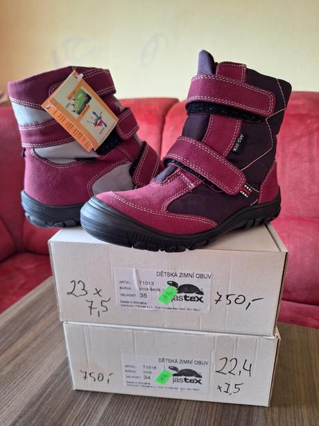 Divčí zimní boty jastex s membránou, jas bardejov,34 / 35
