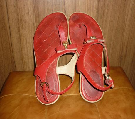 Červené dámské žabky / sandály michael kors, michael kors,39
