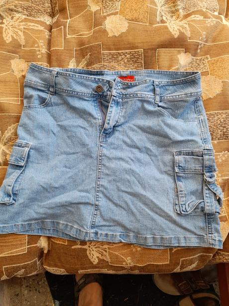 Riflová sukně modrá na slečnu, 188