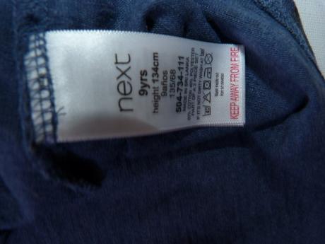 Šatičky vel. na 9 let, next,134