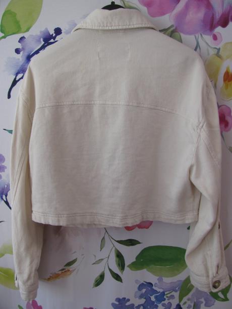 Krémová krátká dívčí bunda stradivarius, stradivarius,xs
