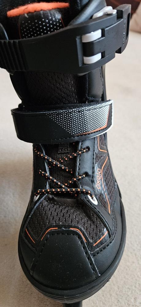 Chlapecké lední brusle oxelo černo-oranžové, 29-32, 29