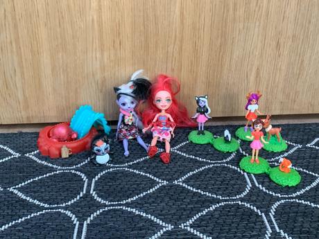 Sada enchantimals - bábiky, zvieratká aj doplnky,