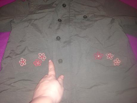 Dívčí bunda květy vel. 92 - 98, 92