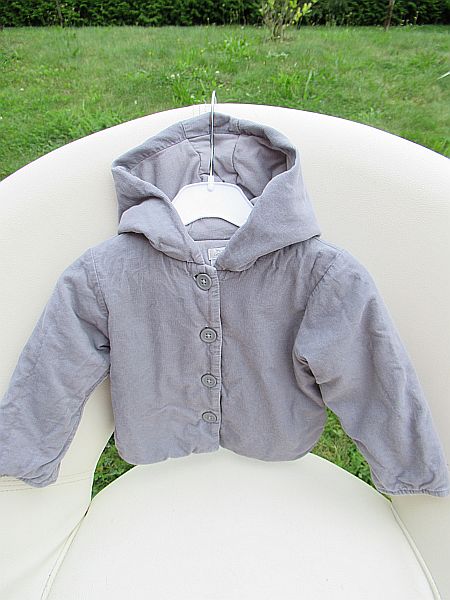 Manšestrová bunda podšitá bavlnou, mamas & papas,68