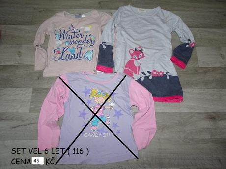 Set pro slečny vel 116, 104–116