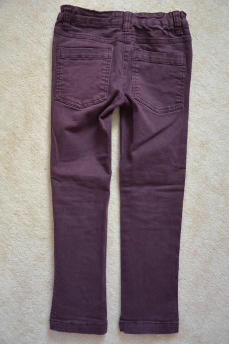 Kalhoty, fialové rifle, 116