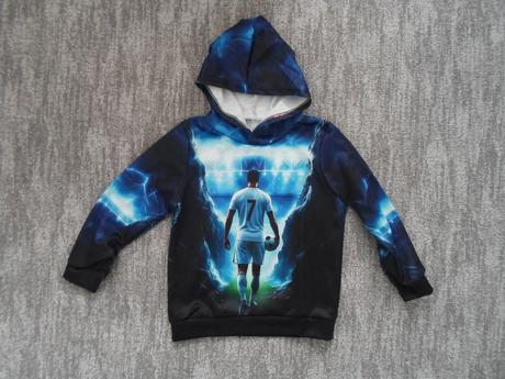 Modrá mikina s kapucí ronaldo, 104