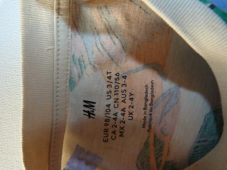 Hm bavlněné tričko vel.98/104, h&m,98
