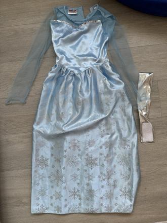 Karnevalové šaty elsa, ledové království, vel. 134, 134