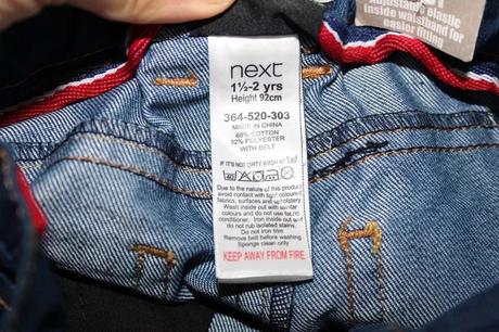 Džíny vel. 18 - 24 m, next,92