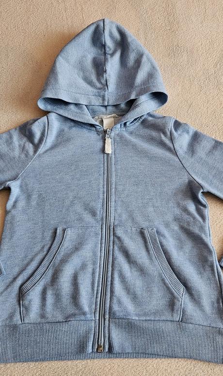 Dívčí mikina, mikinka na zip, vel.122/128, zn.h&m, h&m,122