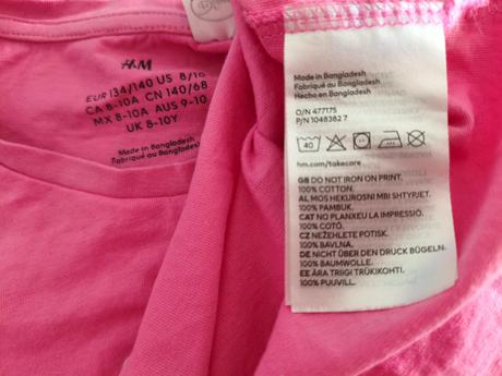 Šaty letní mirabel od disney, h&m,128