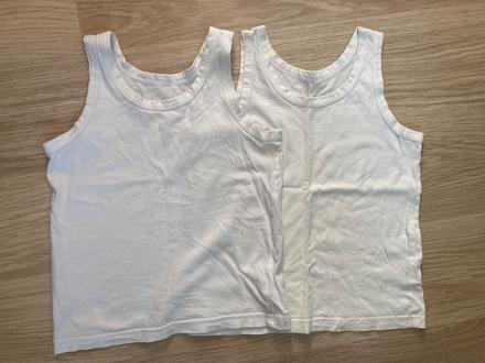 2x tílko, nátělník, f&f,128