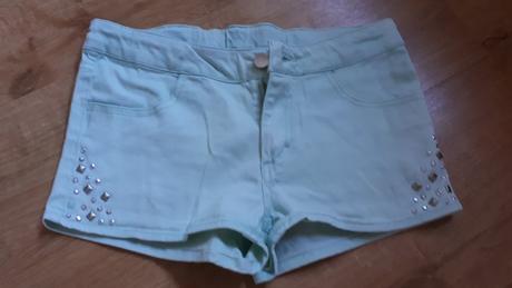 Mentolové šortky, kraťasy, h&m,146
