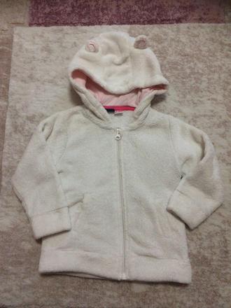 Chlupatá mikina s ouškami, lupilu,86