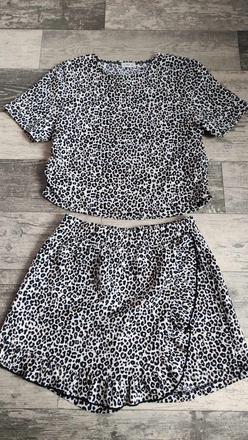 Komplet letní gepardí dívčí v.140, f&f,140